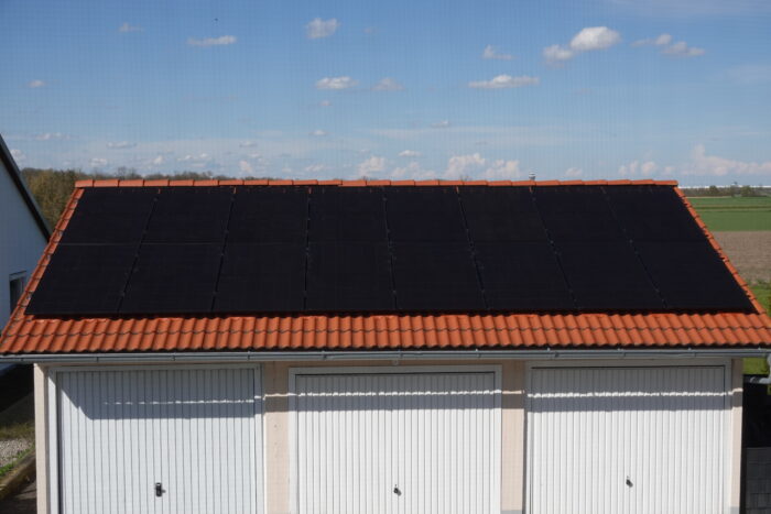 Clear Black panels on roof